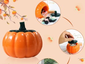 Molde silicona calabaza con tapa